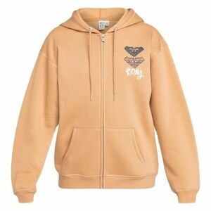 Roxy SURF STOKED ZIPPED BRUSHED Női pulóver, narancssárga, méret kép
