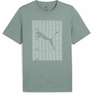 Puma GRAPHIC PUMA WORDING TEE Férfi póló, zöld, méret kép