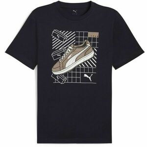 Puma GRAPHIC SNEAKER TEE Férfi póló, sötétkék, méret kép
