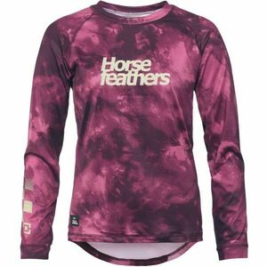 Horsefeathers DECO LS Női kerékpáros mez, bordó, méret kép