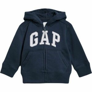 GAP FULLZIP LOGO Fiú pulóver, sötétkék, méret kép