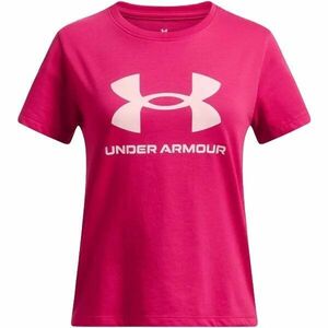 Under Armour BIG LOGO Lány póló, rózsaszín, méret kép