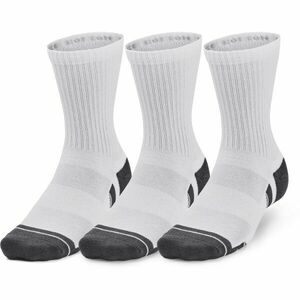 Under Armour PERFORMANCE COTTON 3P MID Uniszex zokni, fehér, méret kép