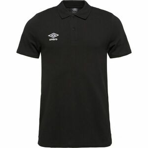 Umbro PIQUE POLO TEE Férfi galléros póló, fekete, méret kép