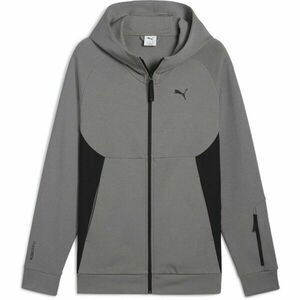 Puma TECH FULL ZIP HOODIE DK Férfi pulóver, sötétszürke, méret kép