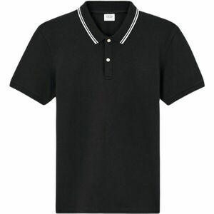CELIO LEPRIME Férfi galléros póló, fekete, méret kép