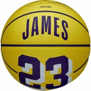Wilson NBA PLAYER ICON MINI LEBRON Mini kosárlabda labda, sárga, méret kép