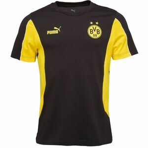 Puma BORUSSIE DORTMUND ARCHIVE TEE Férfi szurkolói mez, fekete, méret kép