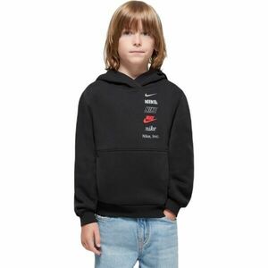 Nike SPORTSWEAR CLUB FLEECE Fiú pulóver, fekete, méret kép