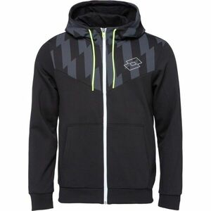 Lotto LOGO VI FULL-ZIP HOODIE Férfi pulóver, fekete, méret kép