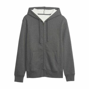 GAP FULLZIP LOGO Férfi pulóver, sötétszürke, méret kép