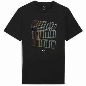 Puma ESSENTIALS LOGO LAB HOG TEE Férfi póló, fekete, méret kép