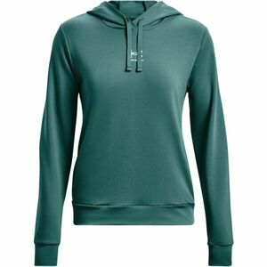 Under Armour RIVAL TERRY HOODIE Női pulóver, zöld, méret kép