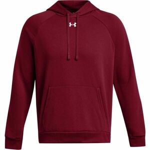 Under Armour RIVAL FLEECE HOODIE Férfi pulóver, bordó, méret kép
