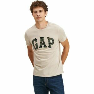 GAP V-BASIC LOGO T Férfi póló, bézs, méret kép