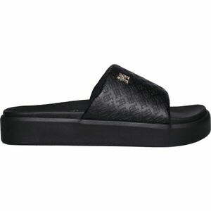 Tommy Hilfiger PLATFORM MONOGRAMPOOLSLIDE Női papucs, fekete, méret kép