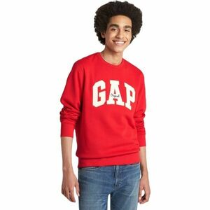 GAP CREWNECK LOGO Férfi pulóver, piros, méret kép