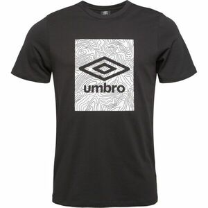 Umbro GEO GRAPHIC TEE Férfi póló, fekete, méret kép