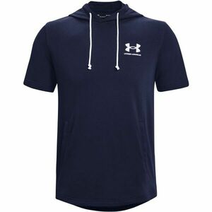 Under Armour RIVAL TERRY LC SS HD Férfi fitness pulóver, sötétkék, méret kép