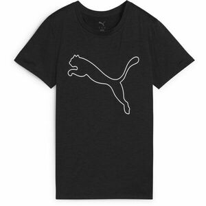 Puma W TAD ESSENTIAL HEATHER LOGO TEE Női póló, fekete, méret kép