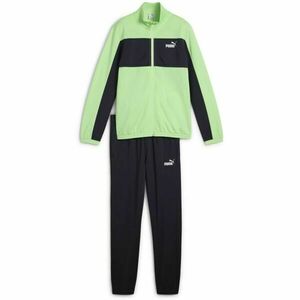Puma COLORBLOCK POLY SUIT CL B Fiú melegítő szett, világoszöld, méret kép