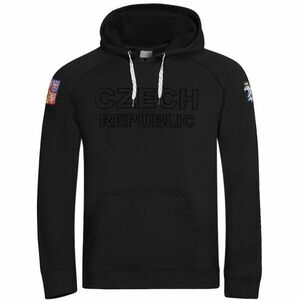Střída CZECH HOODY Férfi pulóver, fekete, méret kép