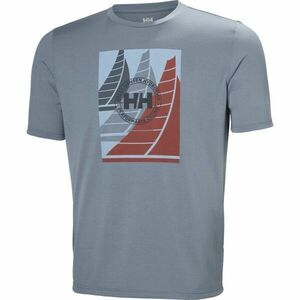 Helly Hansen HP RACE GRAPHIC Férfi póló, szürke, méret kép