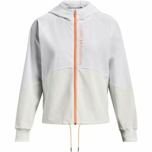 Under Armour WOVEN FZ JACKET Női kabát, fehér, méret kép