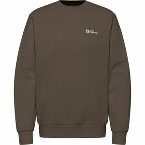 Jack Wolfskin ESSENTIAL CREWNECK M Férfi pulóver, barna, méret kép