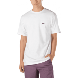 Vans MN LEFT CHEST LOGO TEE Férfi póló, fehér, méret kép