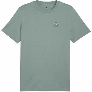 Puma ESSENTIALS ELEVATED TEE Férfi póló, zöld, méret kép