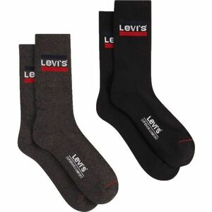 Levi's® REGULAR CUT SPRTWR LOGO 2P Zokni, fekete, méret kép