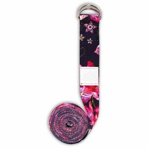 YOGGYS STRETCHING STRAP WILD ORCHID Jógaheveder, fekete, méret kép