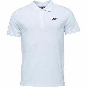 4F POLO SHIRT Férfi galléros póló, fehér, méret kép