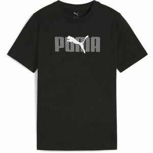 Puma ESSENTIALS LOGO LAB TEE B Fiú póló, fekete, méret kép