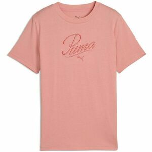 Puma ESSENTIALS SCRIPT TEE G Lány póló, rózsaszín, méret kép