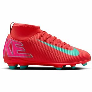 Nike JR SUPERFLY 10 CLUB FG/MG Gyerek futballcipő, piros, méret 37.5 kép