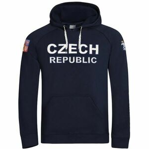 Střída CZECH HOODY Férfi pulóver, sötétkék, méret kép