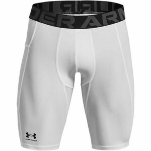 Under Armour HG ARMOUR LONG SHORTS Férfi kompressziós rövidnadrág, fehér, méret kép
