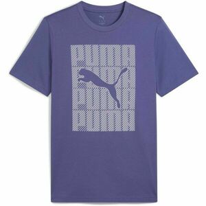 Puma GRAPHIC PUMA WORDING TEE Férfi póló, kék, méret kép