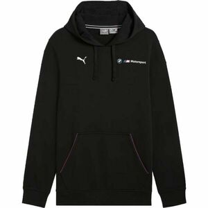 Puma BMW M MOTORSPORT ESSENTIALS+ HOODIE FT Férfi pulóver, fekete, méret kép