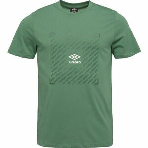 Umbro FTBL BOX GRAPHIC TEE Férfi póló, zöld, méret kép