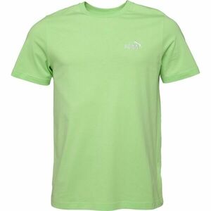 Puma ESSENTIALS SMALL NO.1 LOGO TEE Férfi póló, zöld, méret kép