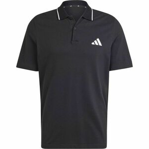 adidas PIQUE POLO Férfi póló gallérral, fekete, méret kép