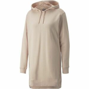 Puma HER HOODED DRESS TR Női pulóver, rózsaszín, méret kép