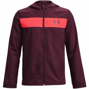 Under Armour SPORTSTYLE WINDBREAKER Fiú kabát, bordó, méret kép