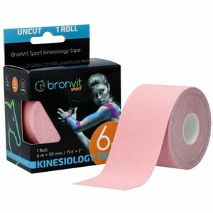 BronVit SPORT KINESIO TAPE CLASSIC Kineziológiai tapasz, rózsaszín, méret kép