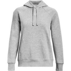 Under Armour RIVAL FLEECE HOODIE Női pulóver, szürke, méret kép