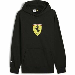 Puma FERRARI RACE BIG SHIELD HOODIE Férfi pulóver, fekete, méret kép