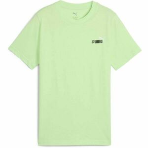 Puma ESSENTIALS 2 COLOR SMALL NO.1 LOGO TEE B Fiú póló, világoszöld, méret kép